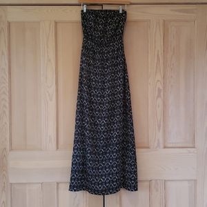 Aqua Ikat Maxi Dress